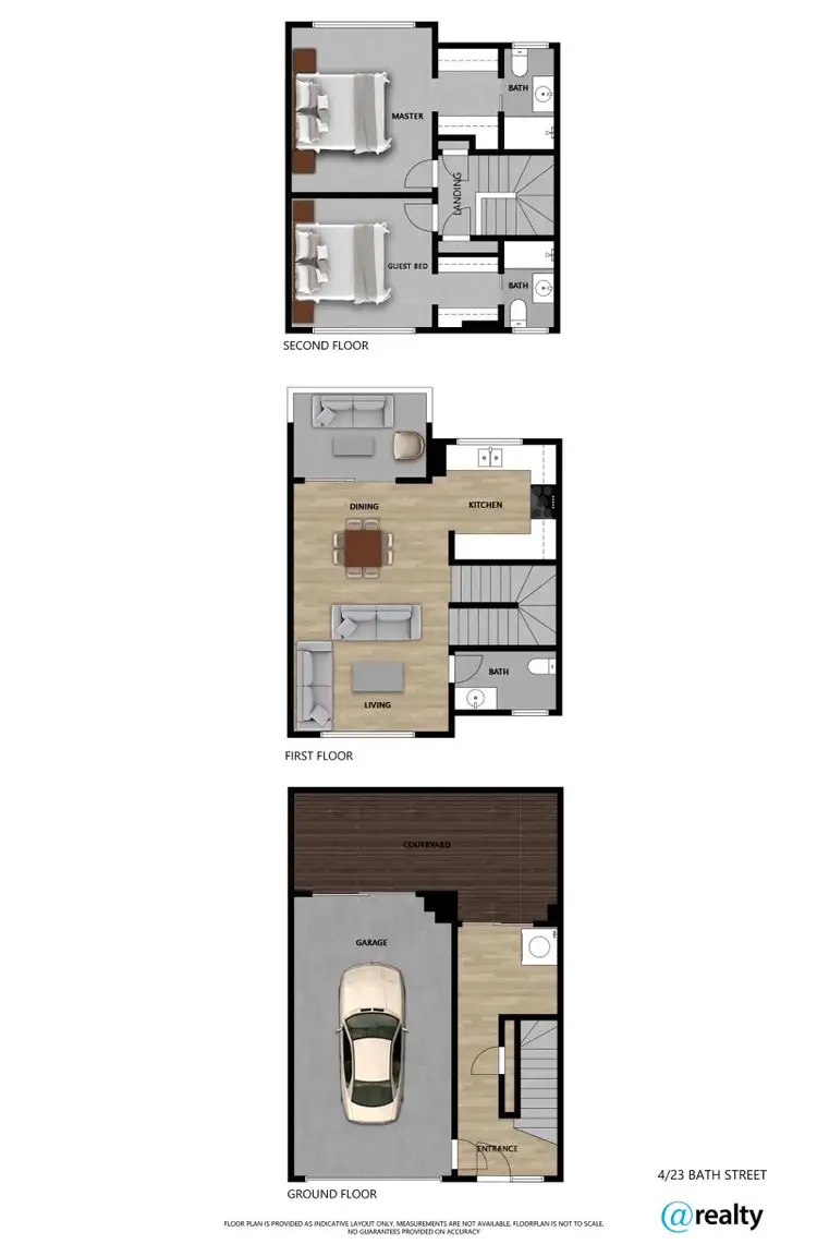 Floorplan of Homely townhouse listing, 4/23 Bath Street, Labrador QLD 4215