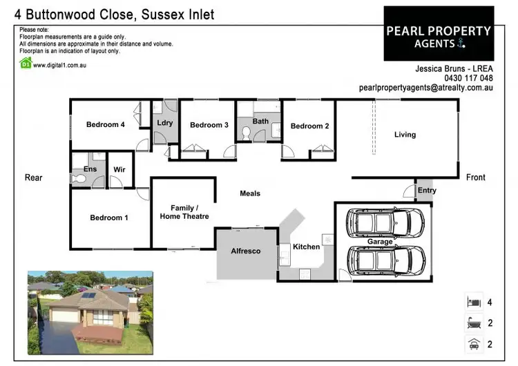 Floorplan of Homely house listing, 4 Buttonwood Close, Sussex Inlet NSW 2540