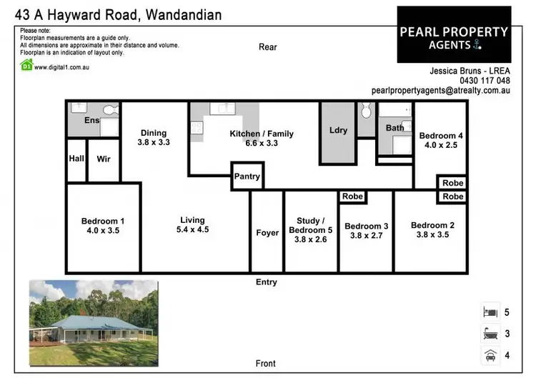 Floorplan of Homely rural property listing, 43A Hayward Road, Wandandian NSW 2540