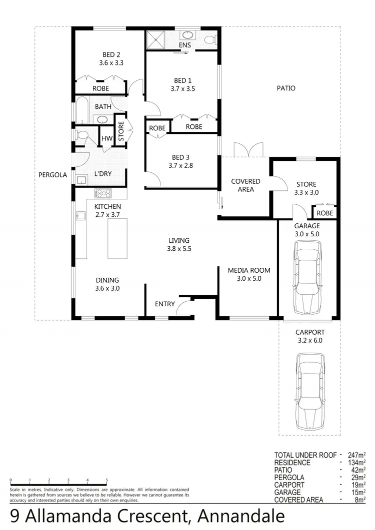 Floorplan of Homely house listing, 9 Allamanda Crescent, Annandale QLD 4814