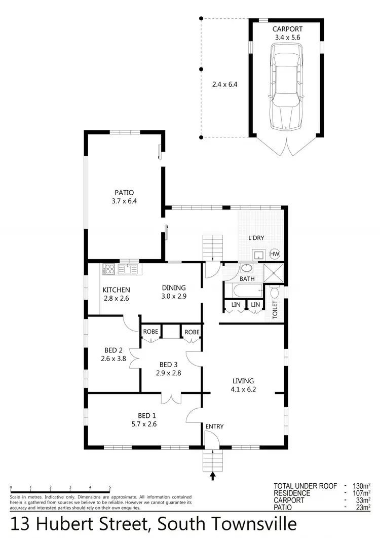 Floorplan of Homely house listing, 13 Hubert Street, South Townsville QLD 4810