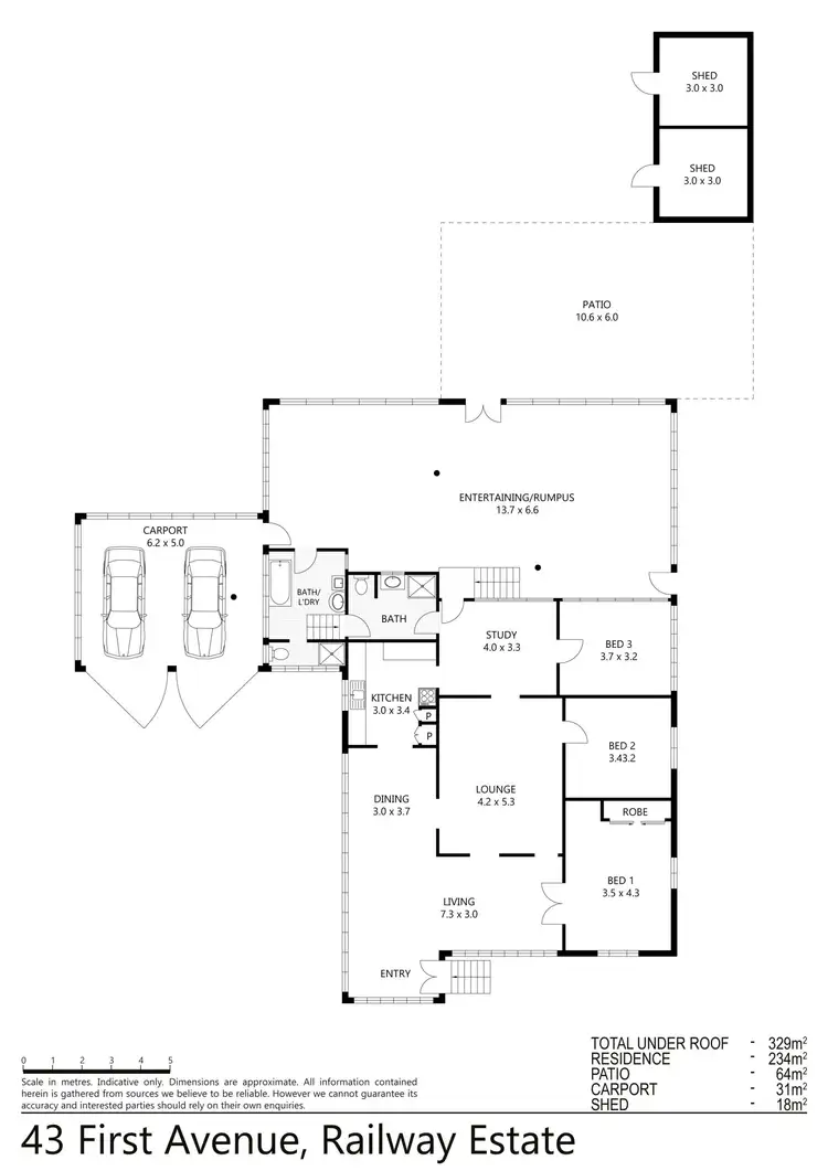 Floorplan of Homely house listing, 43 First Avenue, Railway Estate QLD 4810