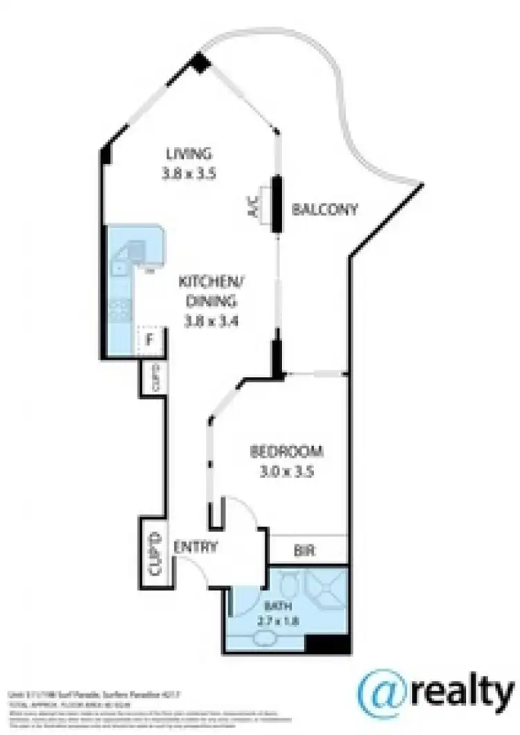 Floorplan of Homely flat listing, 511/9-21 Beach Parade, Surfers Paradise QLD 4217