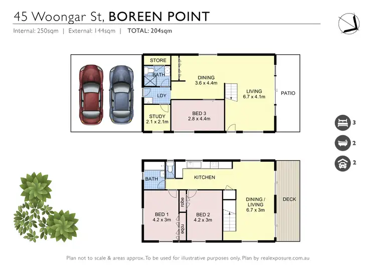 Floorplan of Homely house listing, 45 Woongar Street, Boreen Point QLD 4565