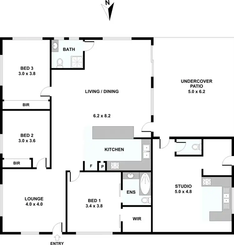 Floorplan of Homely house listing, 8 Pine Street, Godwin Beach QLD 4511