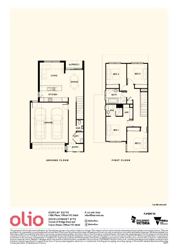Floorplan of Homely townhouse listing, Lot 320/Cnr Bridge Road & Coxon Street, Officer VIC 3809