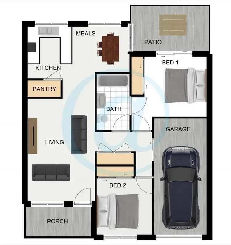 Floorplan of Homely unit listing, 3/6 Rosegum Place, Redbank Plains QLD 4301
