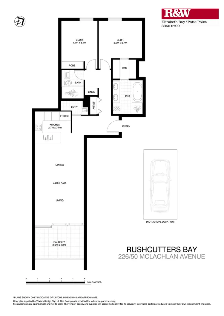 Floorplan of Homely apartment listing, 226/50 McLachlan Avenue, Rushcutters Bay NSW 2011