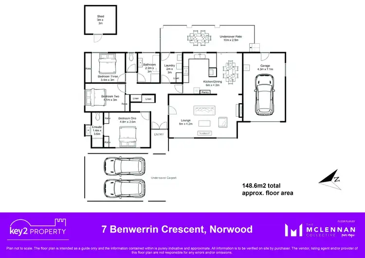 Floorplan of Homely house listing, 7 Benwerrin Crescent, Norwood TAS 7250
