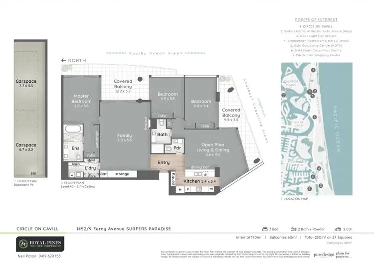 Floorplan of Homely apartment listing, 1452/9 Ferny Avenue, Surfers Paradise QLD 4217