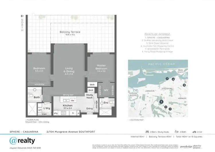 Floorplan of Homely unit listing, 2/154 Musgrave Avenue, Southport QLD 4215