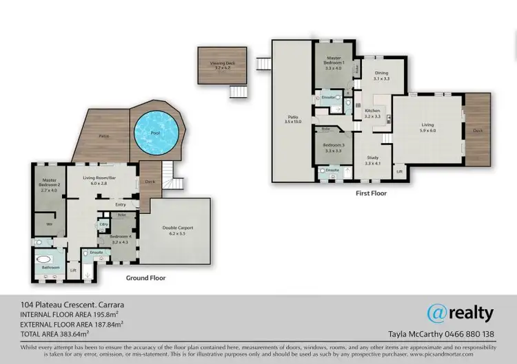 Floorplan of Homely house listing, 104 Plateau Crescent, Carrara QLD 4211