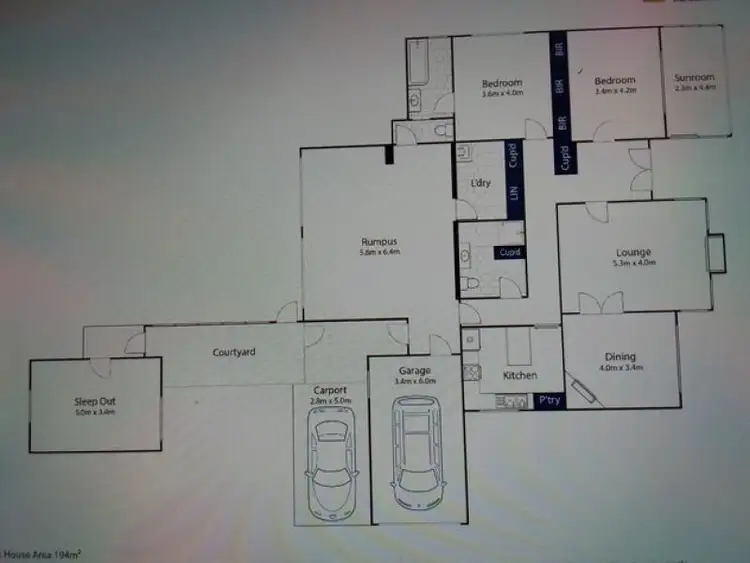Floorplan of Homely rural property listing, 1220 Birregurra - Deans Marsh Road, Deans Marsh VIC 3235