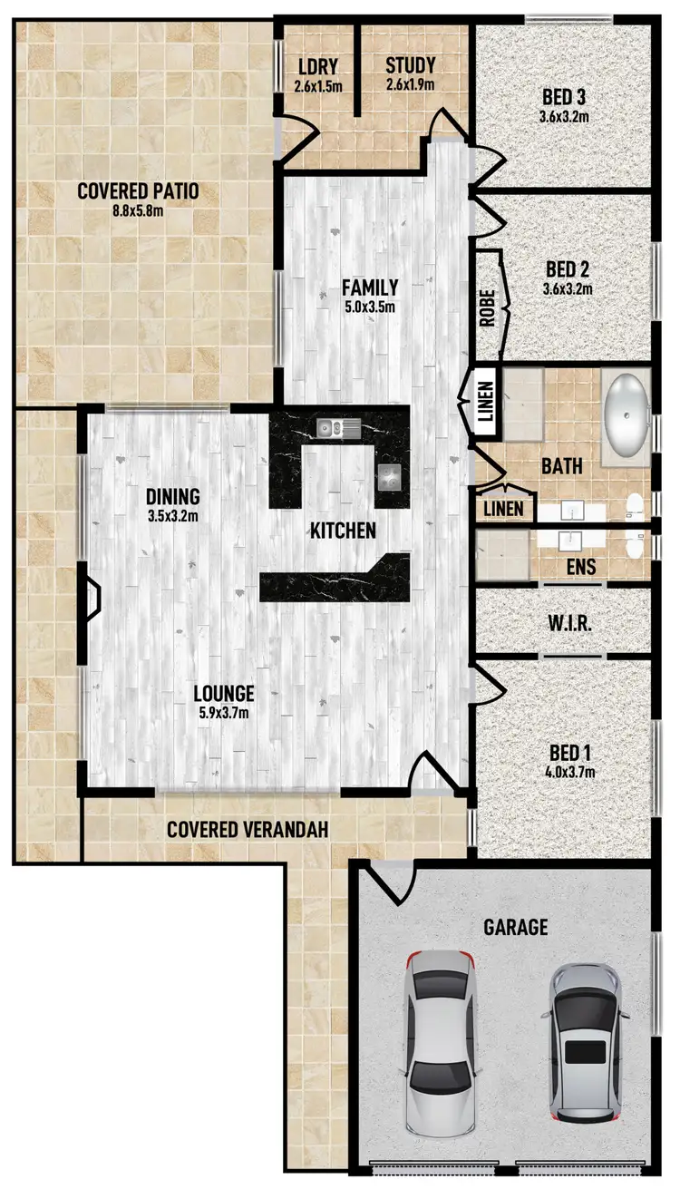 Floorplan of Homely house listing, 11 Loane Place, Dubbo NSW 2830