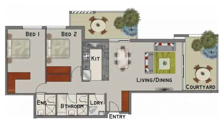 Floorplan of Homely apartment listing, 18/24 Lachlan Street, Liverpool NSW 2170