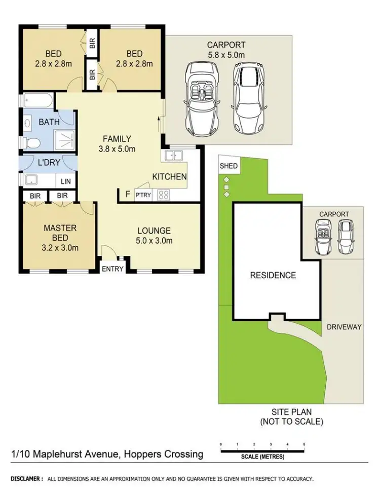 Floorplan of Homely unit listing, 1/10 Maplehurst Avenue, Hoppers Crossing VIC 3029