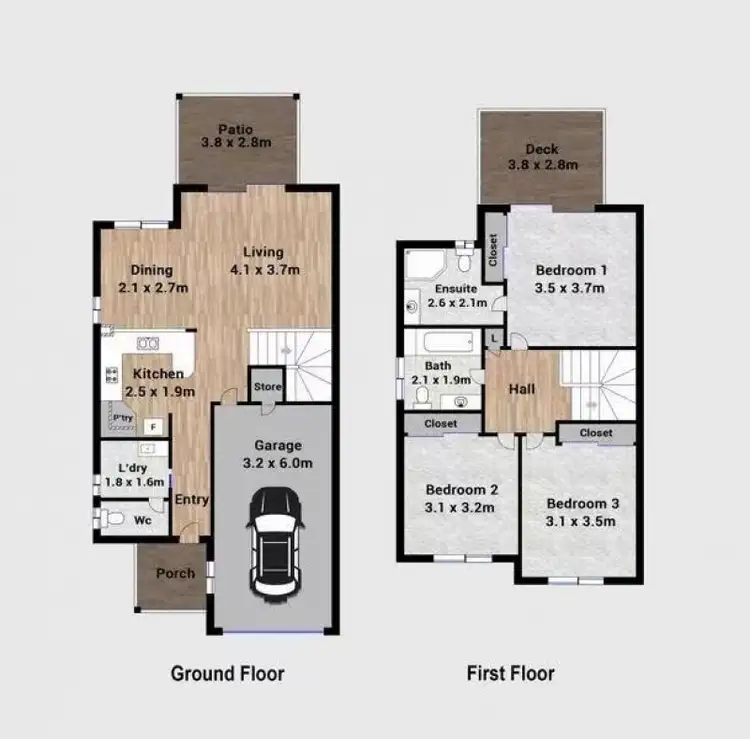 Floorplan of Homely townhouse listing, 85/80 Coora st, Wishart QLD 4122