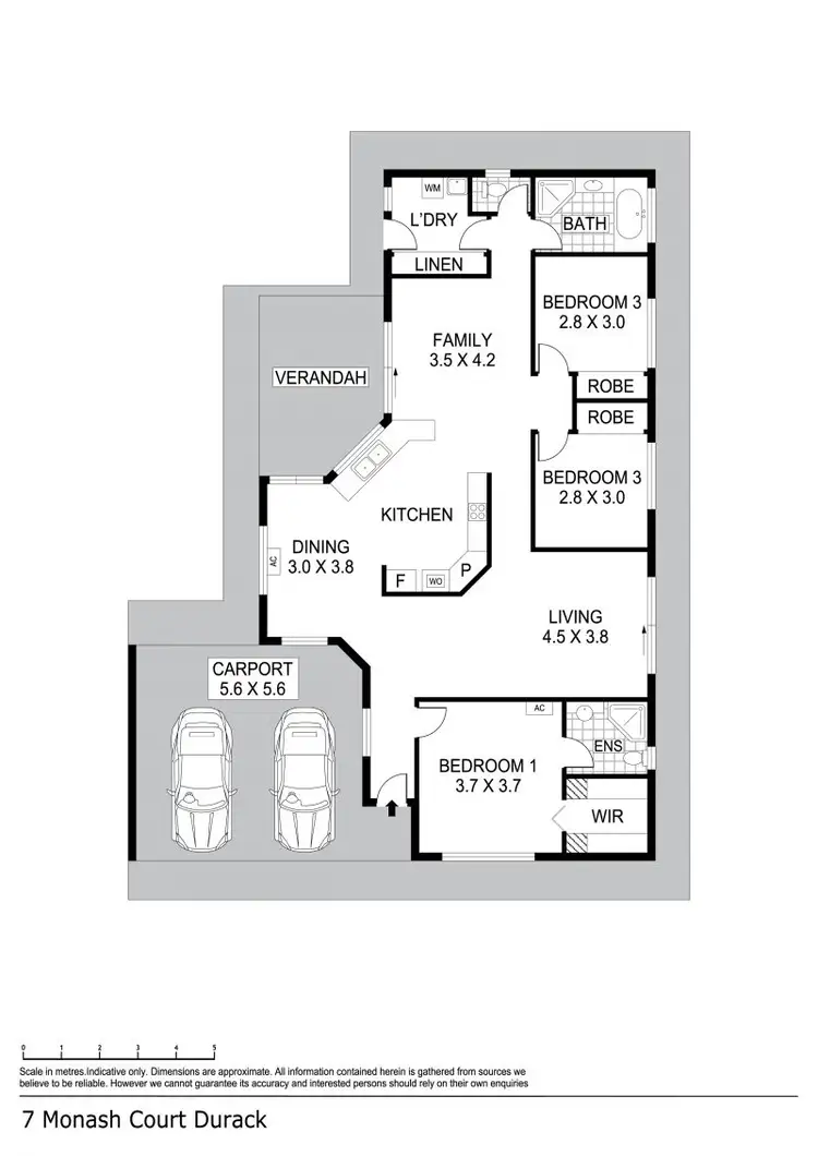 Floorplan of Homely house listing, 7 Monash Court, Durack NT 830