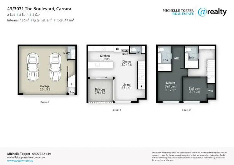 Floorplan of Homely apartment listing, 43/3031 The Boulevard, Carrara QLD 4211