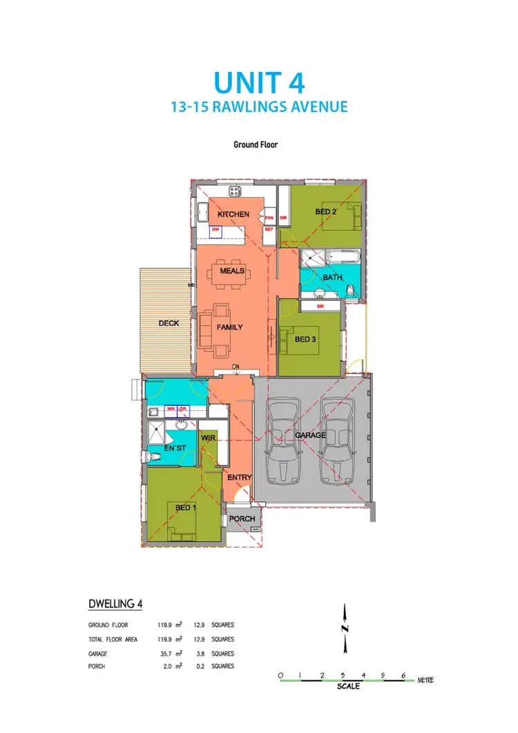 Floorplan of Homely house listing, Unit 4/13-15 Rawlings Avenue, Ferntree Gully VIC 3156