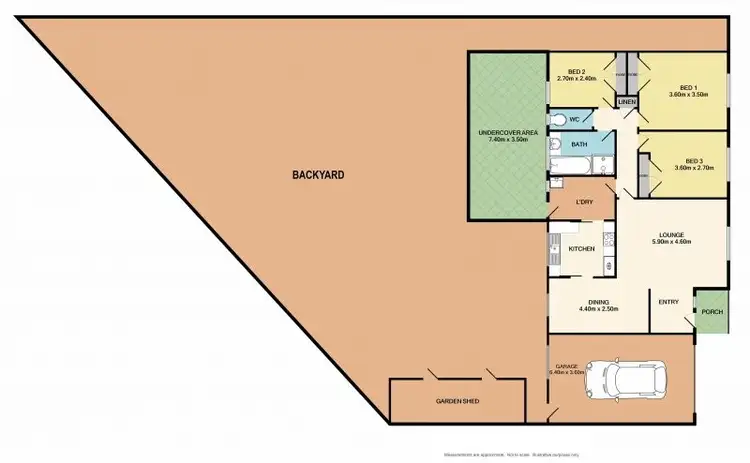 Floorplan of Homely unit listing, 2/426 Ross Circuit, Lavington NSW 2641