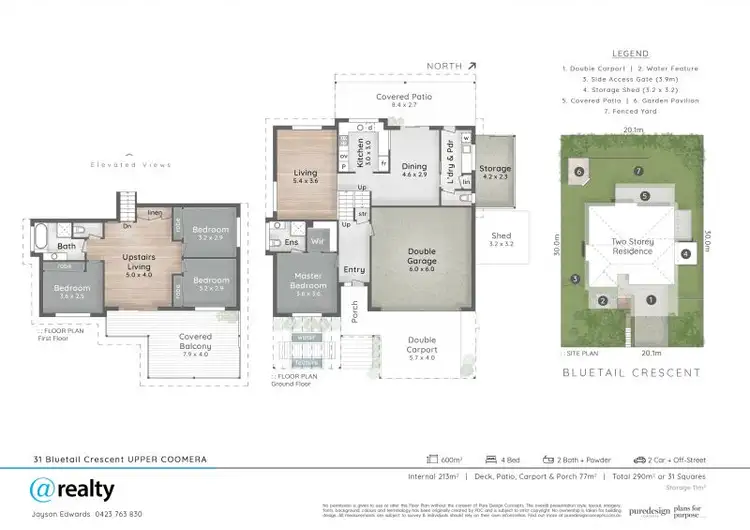 Floorplan of Homely house listing, 31 Bluetail Crescent, Upper Coomera QLD 4209