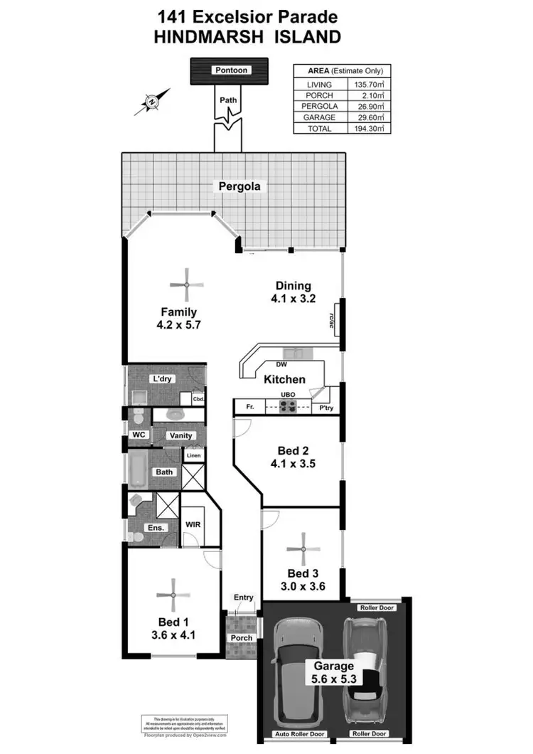 Floorplan of Homely house listing, 141 Excelsior Parade, Hindmarsh Island SA 5214