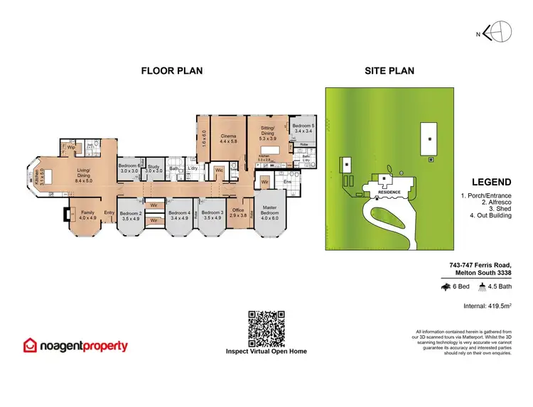 Floorplan of Homely rural property listing, 743-747 Ferris Road, Strathtulloh VIC 3338