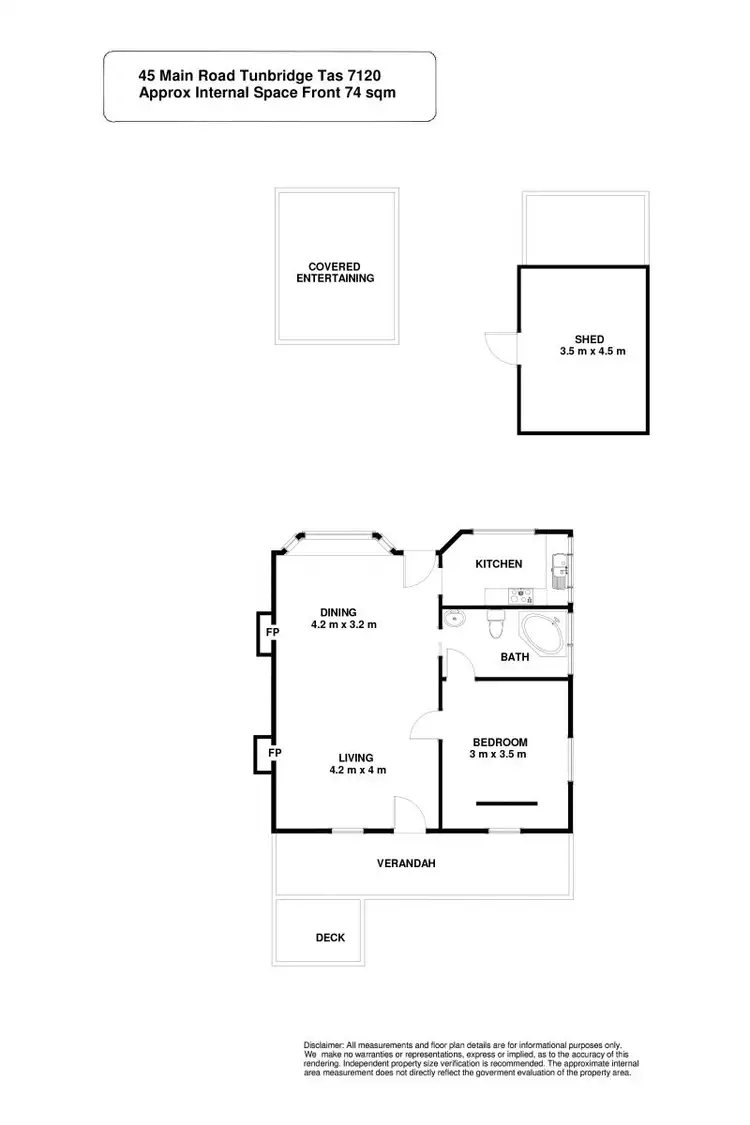 Floorplan of Homely house listing, 45 Main Road, Tunbridge TAS 7120