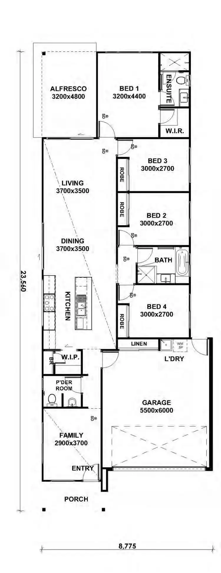 Floorplan of Homely house listing, 96 Darnell Street, Yarrabilba QLD 4207