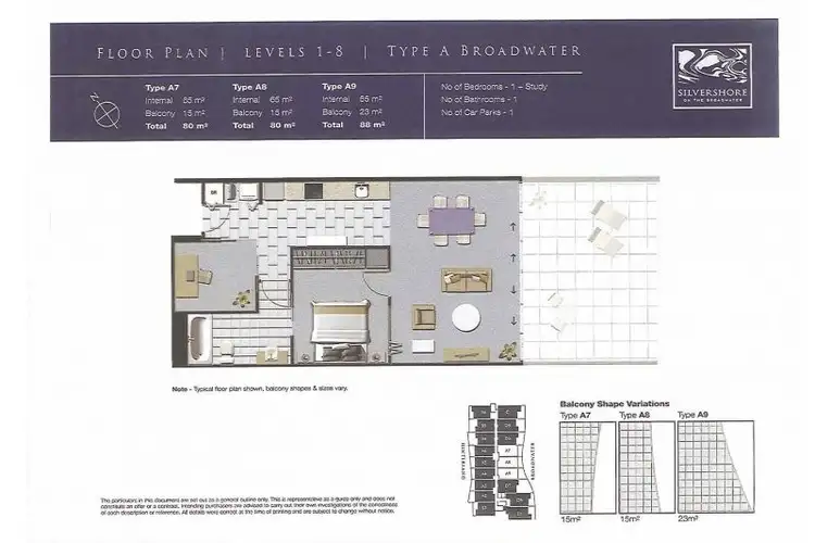 Floorplan of Homely apartment listing, 614/430 Marine Parade, Biggera Waters QLD 4216