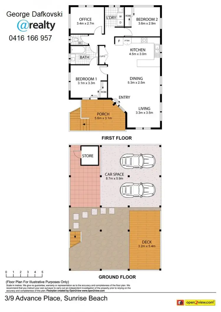 Floorplan of Homely house listing, 3/9 Advance Place, Sunrise Beach QLD 4567