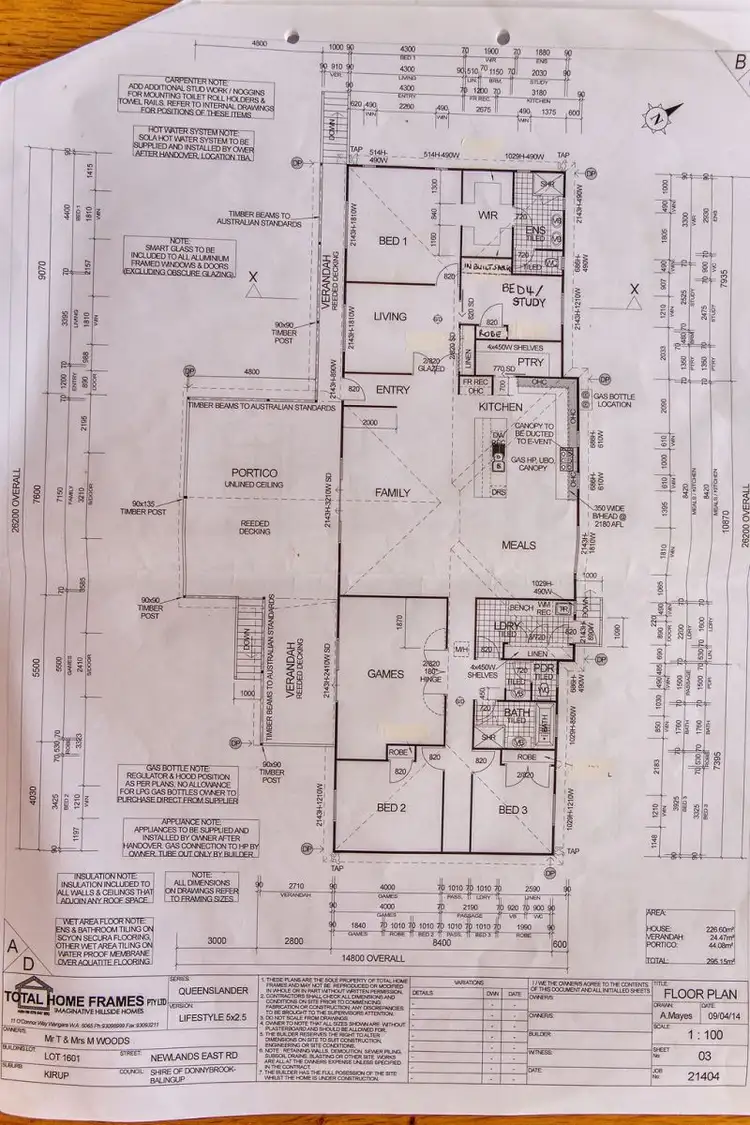 Floorplan of Homely rural property listing, 265 Newlands Road East, Newlands WA 6251