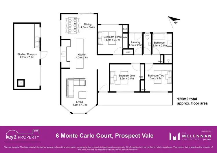 Floorplan of Homely house listing, 6 Monte Carlo Court, Prospect Vale TAS 7250