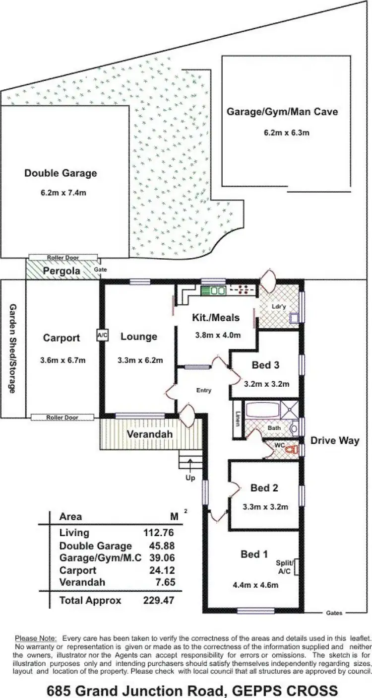 Floorplan of Homely house listing, 685 Grand Junction Rd, Gepps Cross SA 5094