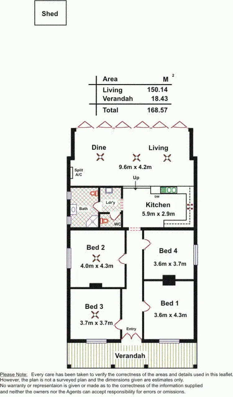 Floorplan of Homely house listing, Address available on request