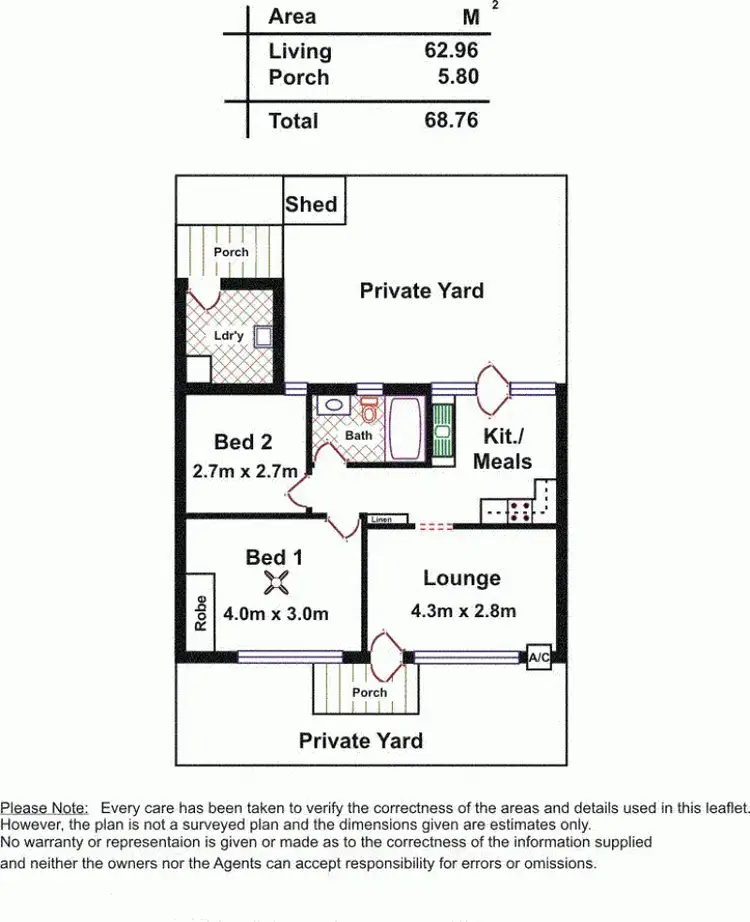 Floorplan of Homely unit listing, Address available on request