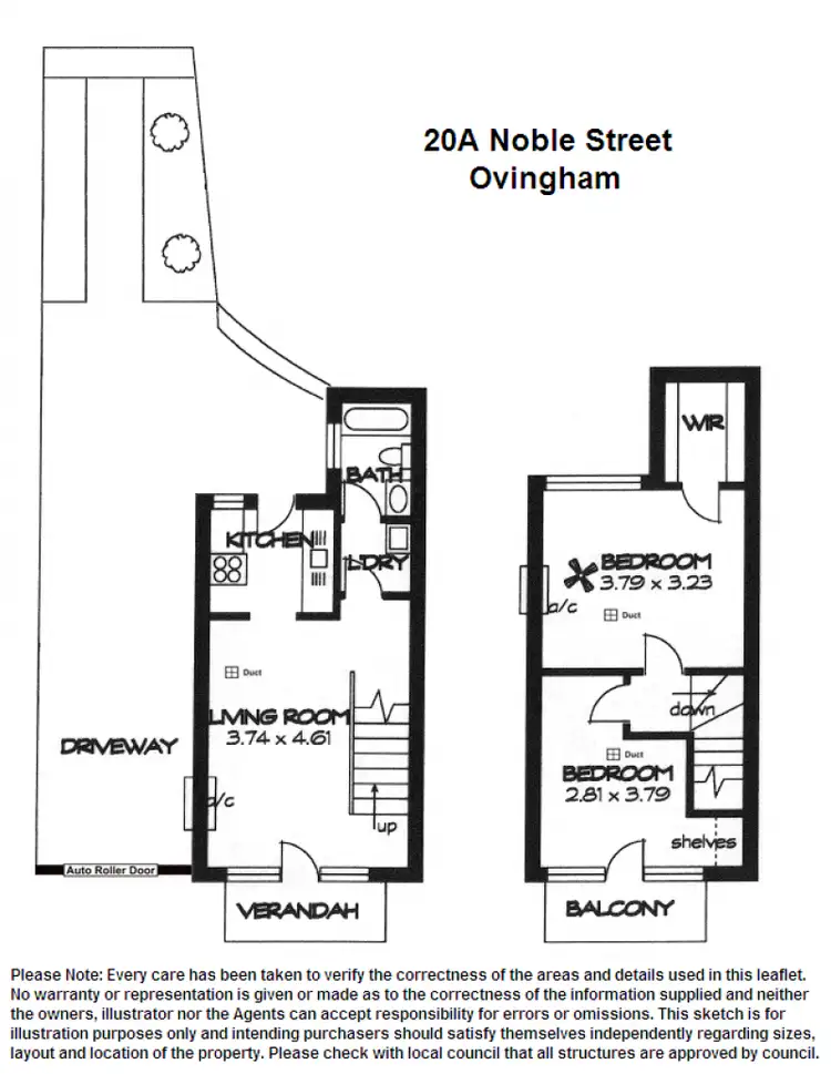 Floorplan of Homely townhouse listing, 20A Noble Street, Ovingham SA 5082