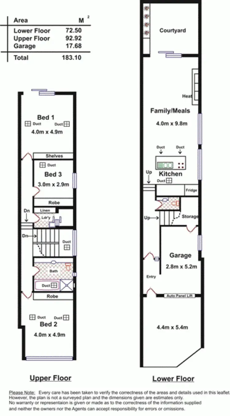 Floorplan of Homely townhouse listing, Address available on request