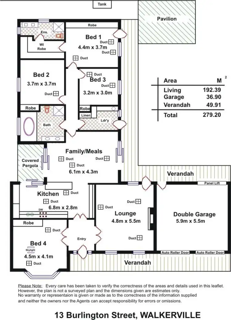 Floorplan of Homely house listing, 13 Burlington St, Walkerville SA 5081