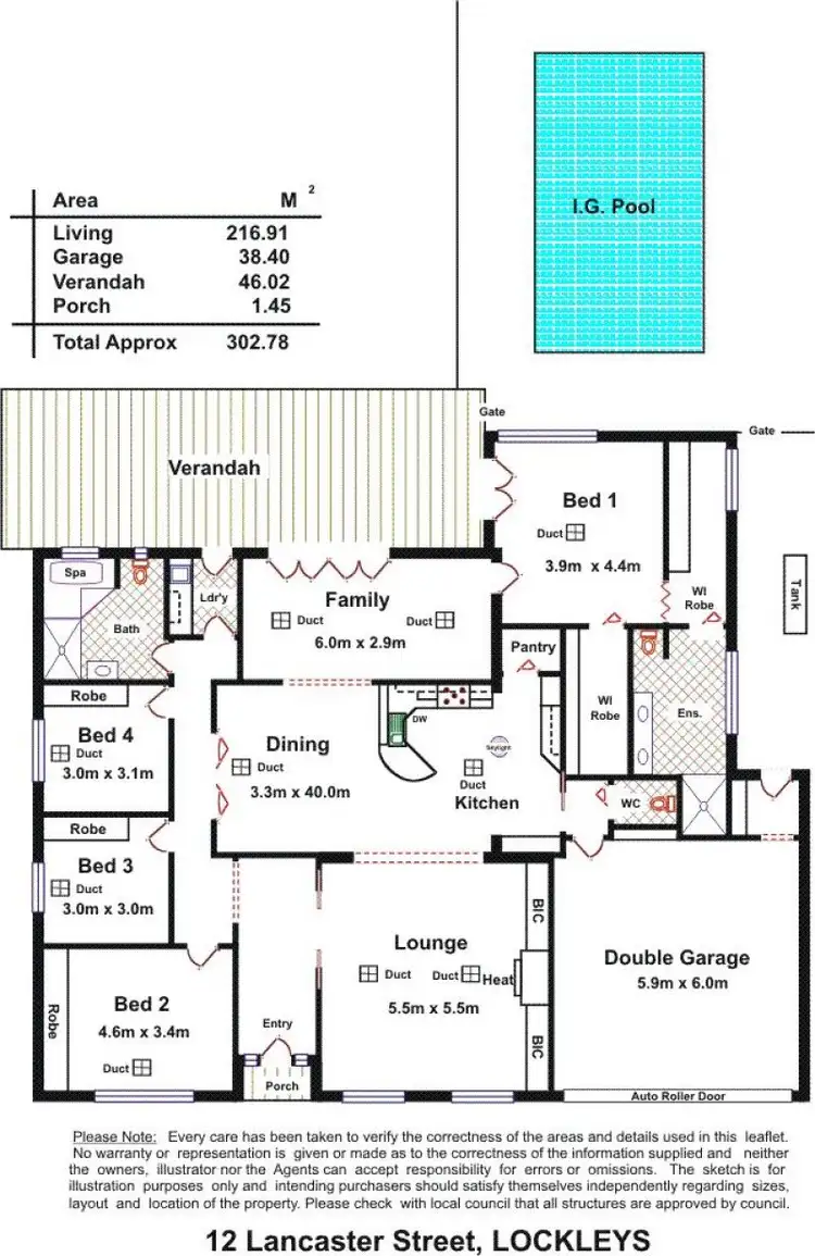 Floorplan of Homely house listing, 12 Lancaster St, Lockleys SA 5032
