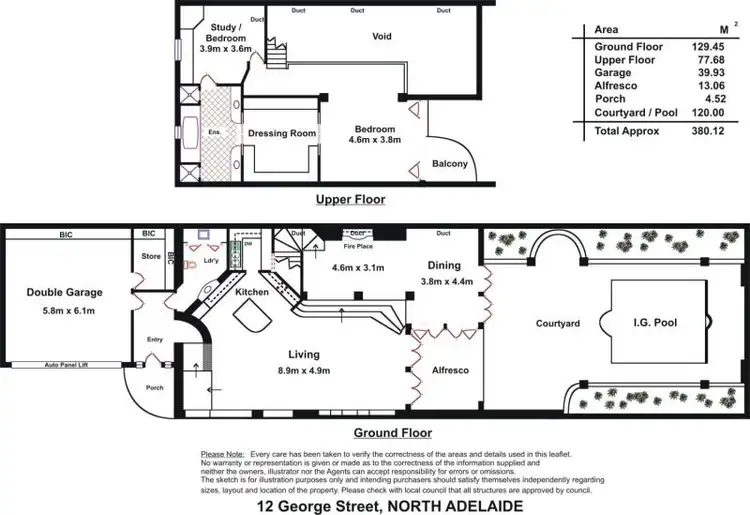 Floorplan of Homely house listing, 12 George Street, North Adelaide SA 5006