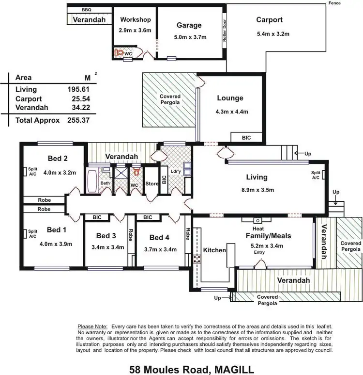 Floorplan of Homely house listing, 58 Moules Rd, Magill SA 5072