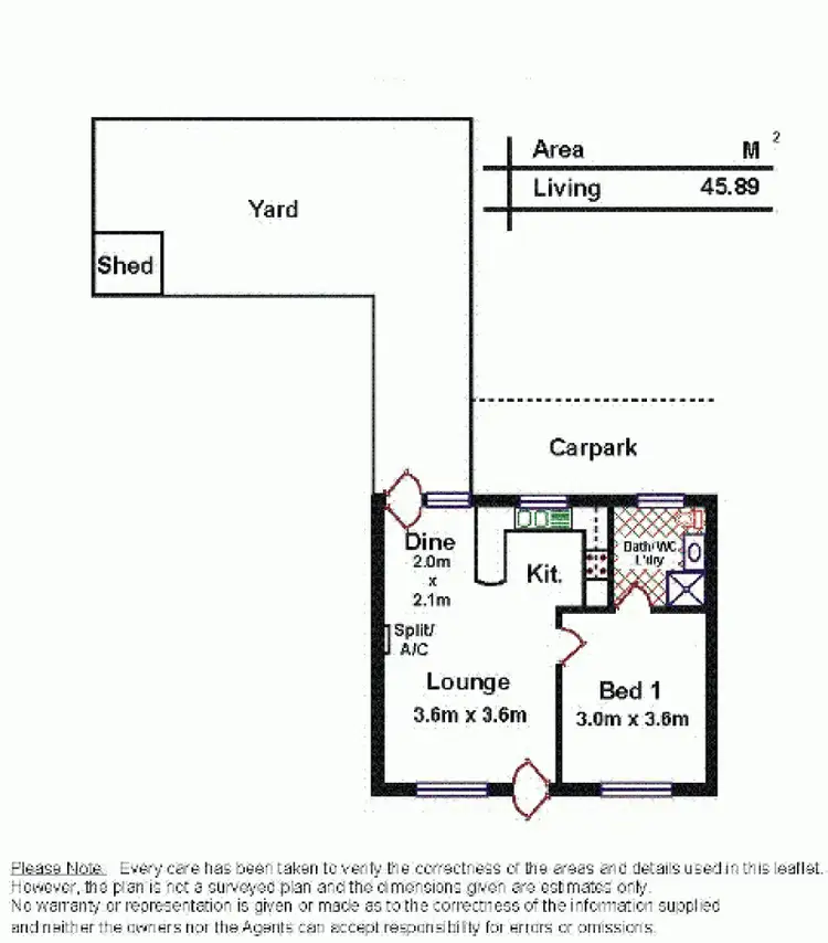 Floorplan of Homely unit listing, Address available on request