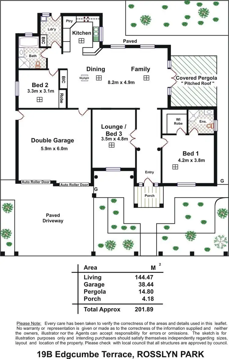 Floorplan of Homely house listing, 19B Edgcumbe Tce, Rosslyn Park SA 5072