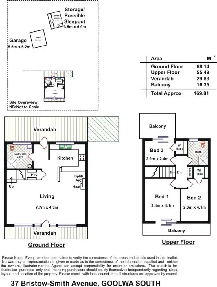 Floorplan of Homely house listing, 37 Bristow-Smith Ave, Goolwa South SA 5214