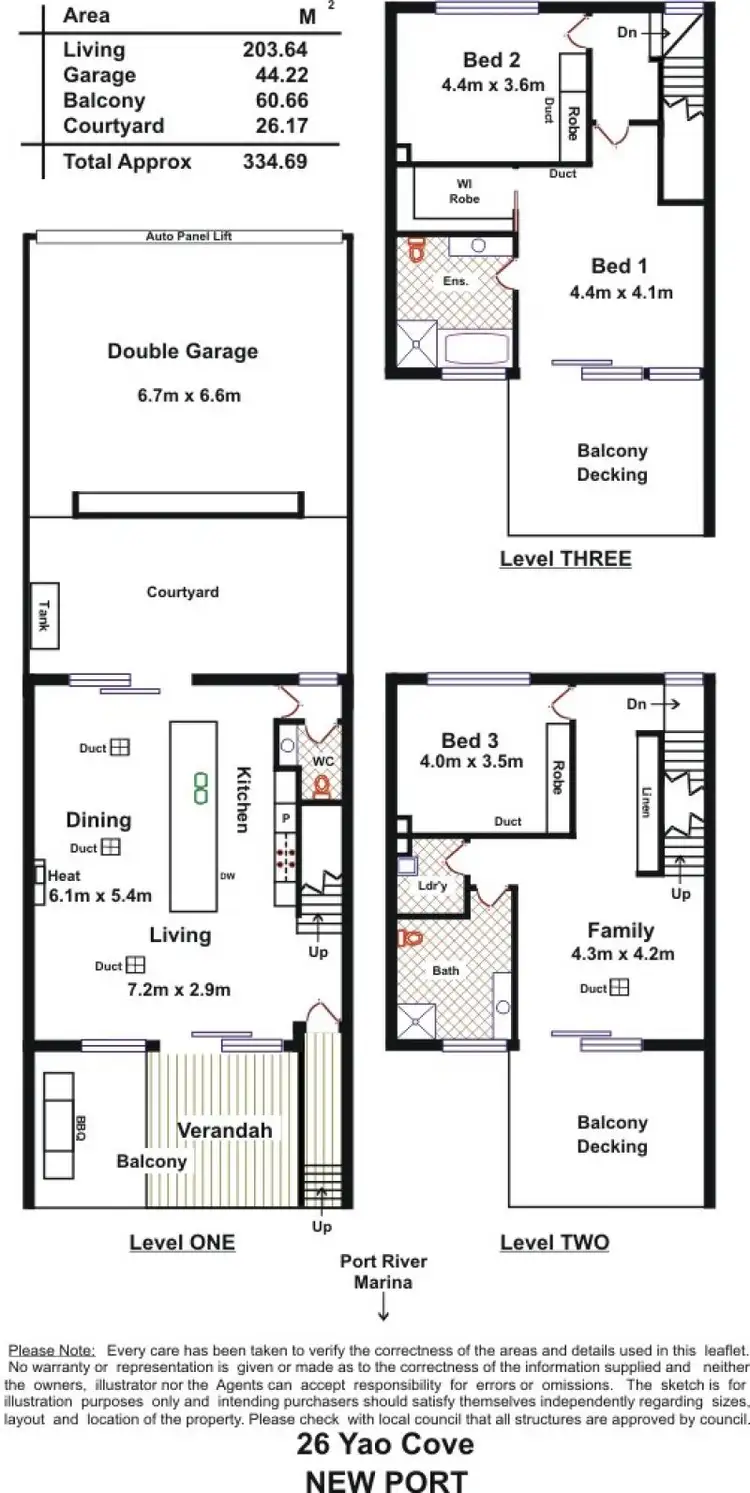 Floorplan of Homely townhouse listing, 26 Yao Cove, New Port SA 5015