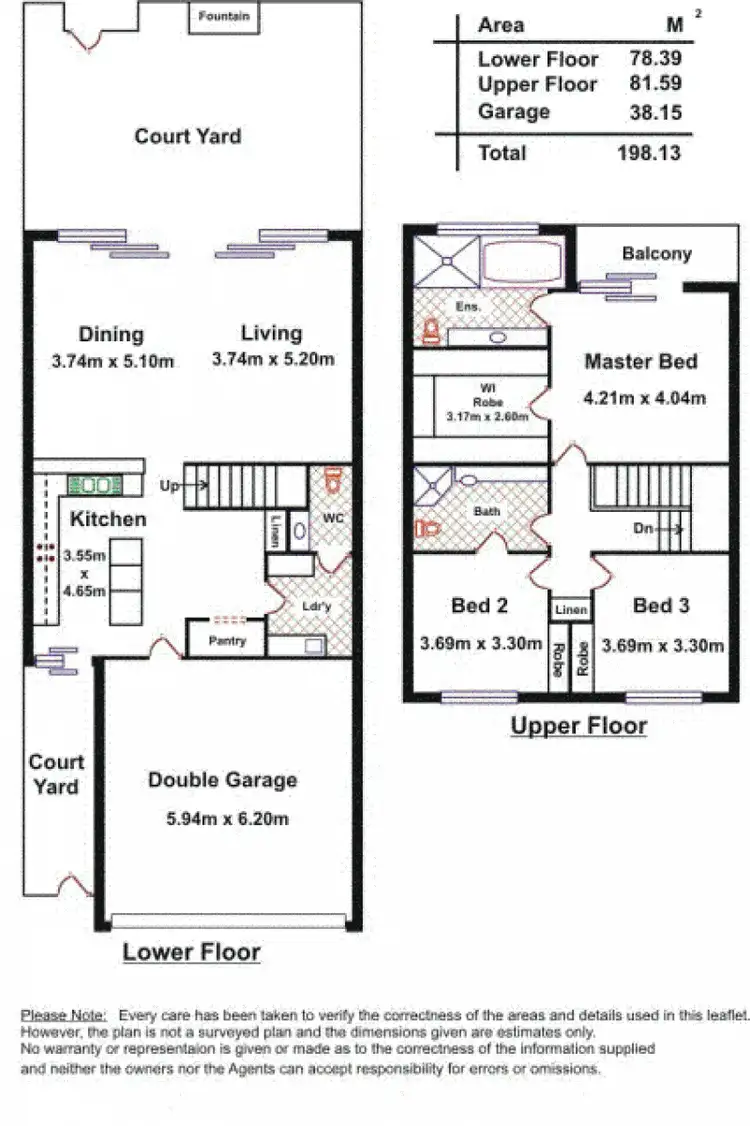 Floorplan of Homely townhouse listing, Address available on request