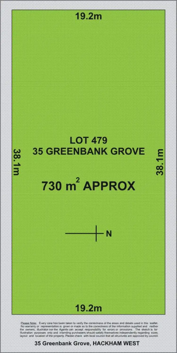 Floorplan of Homely land listing, LOT 472, 35 Greenbank Grove, Hackham West SA 5163
