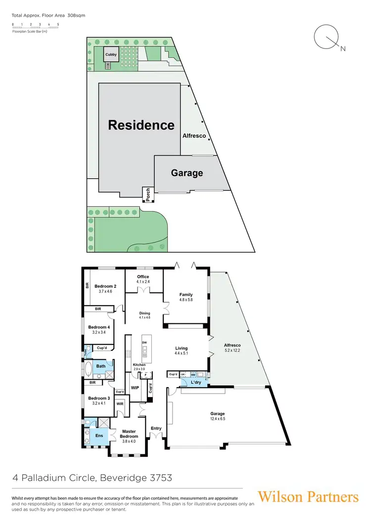 Floorplan of Homely house listing, 4 Palladium Circle, Beveridge VIC 3753